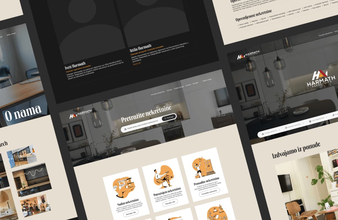 Harmath real estate website